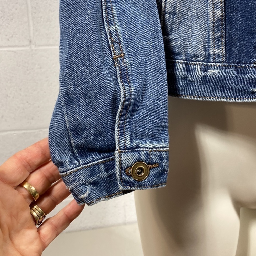 Dex distressed jeans jacket with removable hood​​​​​​​​​​​​​​​​ - Picture 6 of 11
